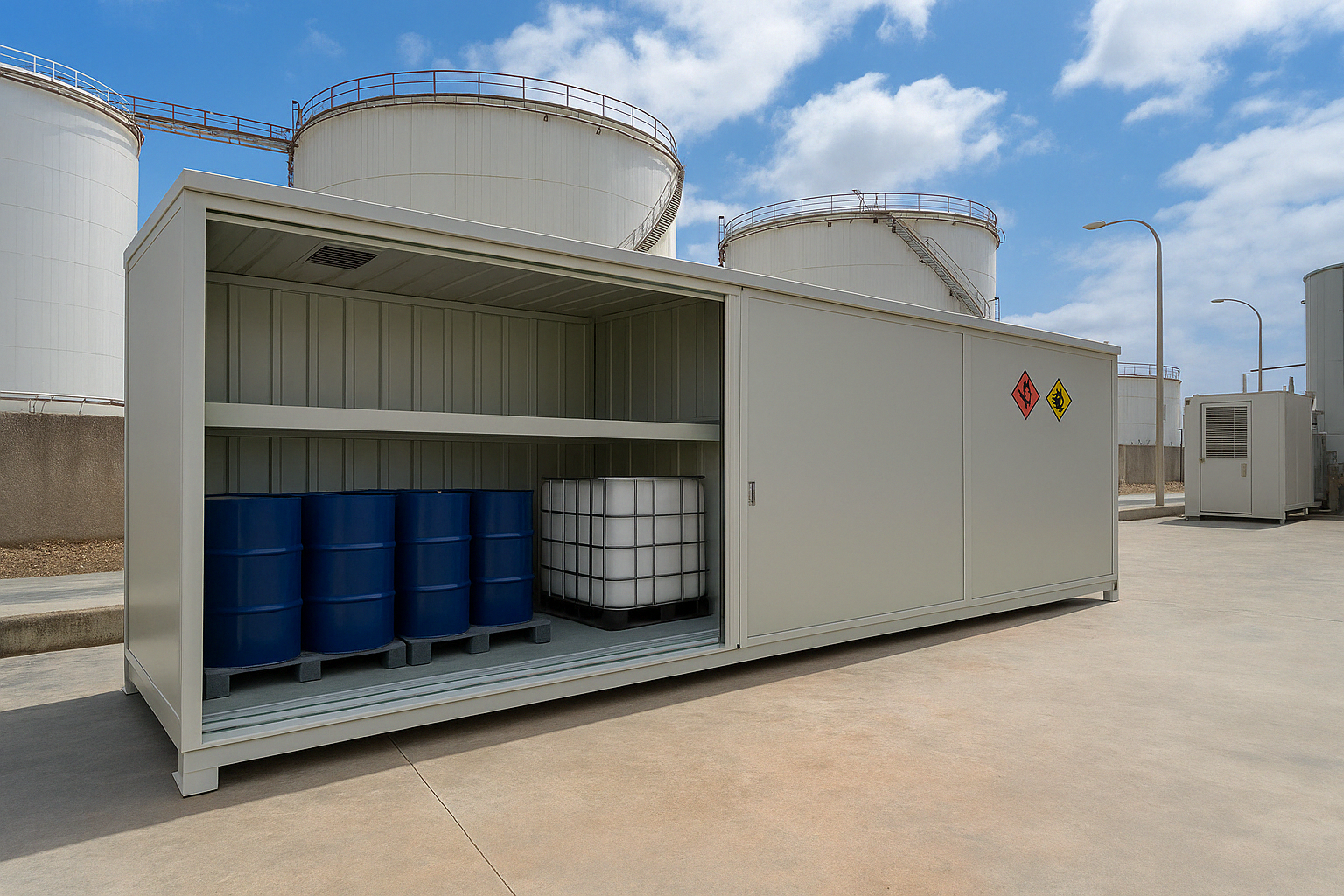 almacén para químicos