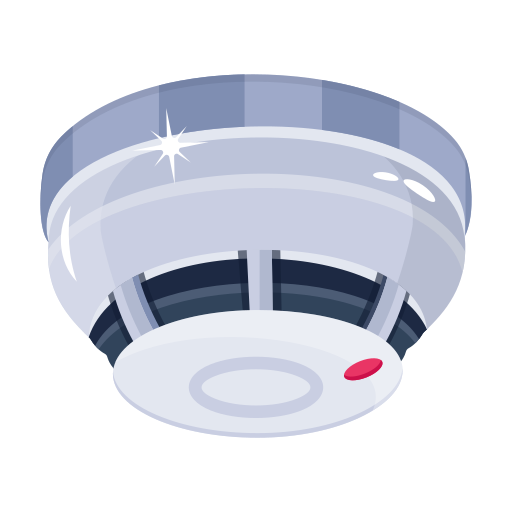 detector de humo en armario transporte baterías