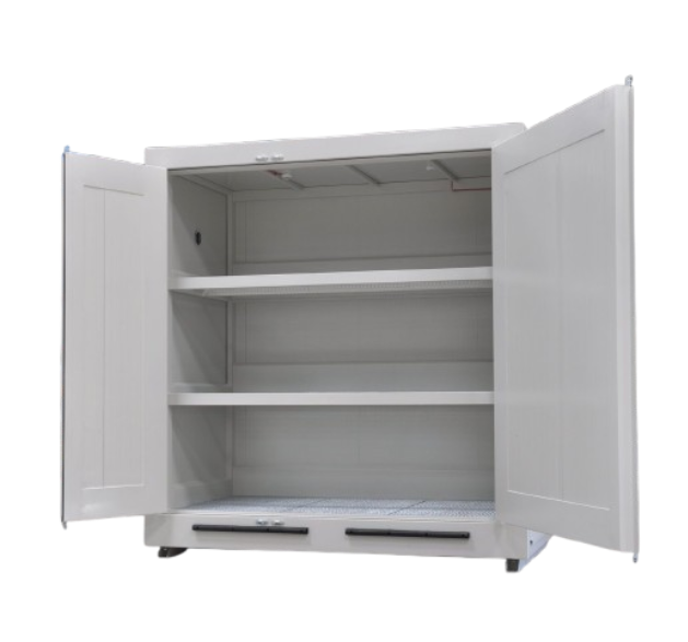 armario compacto para almacenamiento de baterías con sistema de seguridad