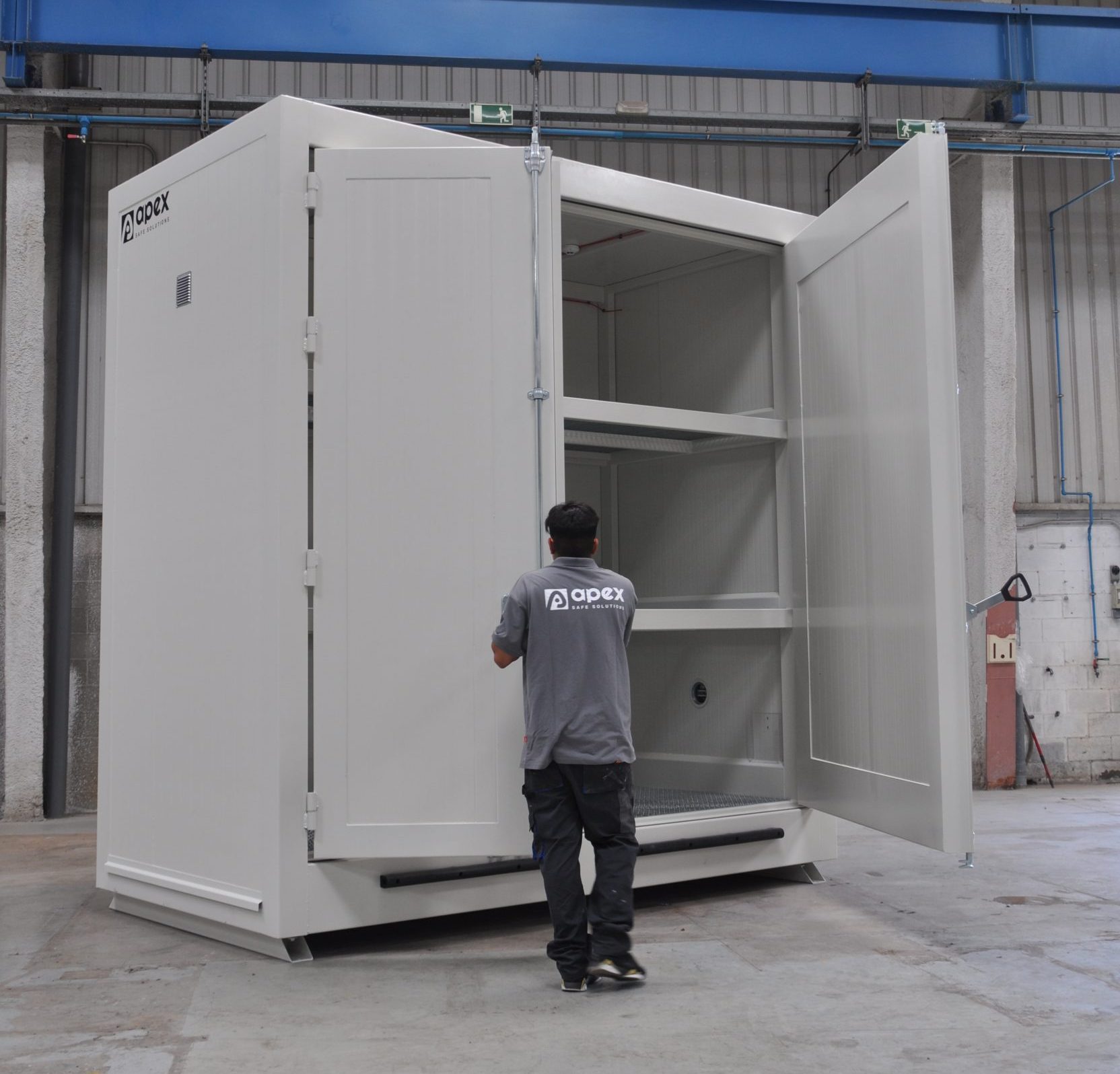 contenedor de baterías