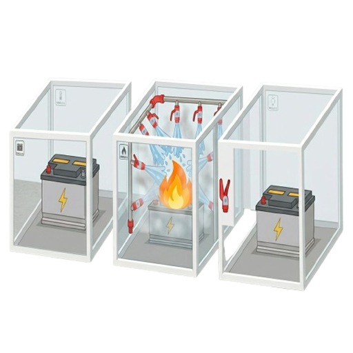 incendio en un solo estante