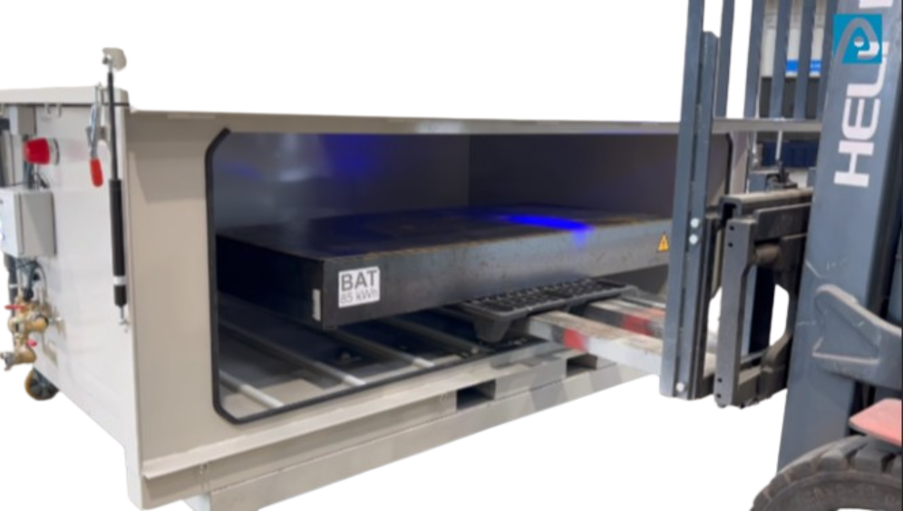 carga de batería en safebox